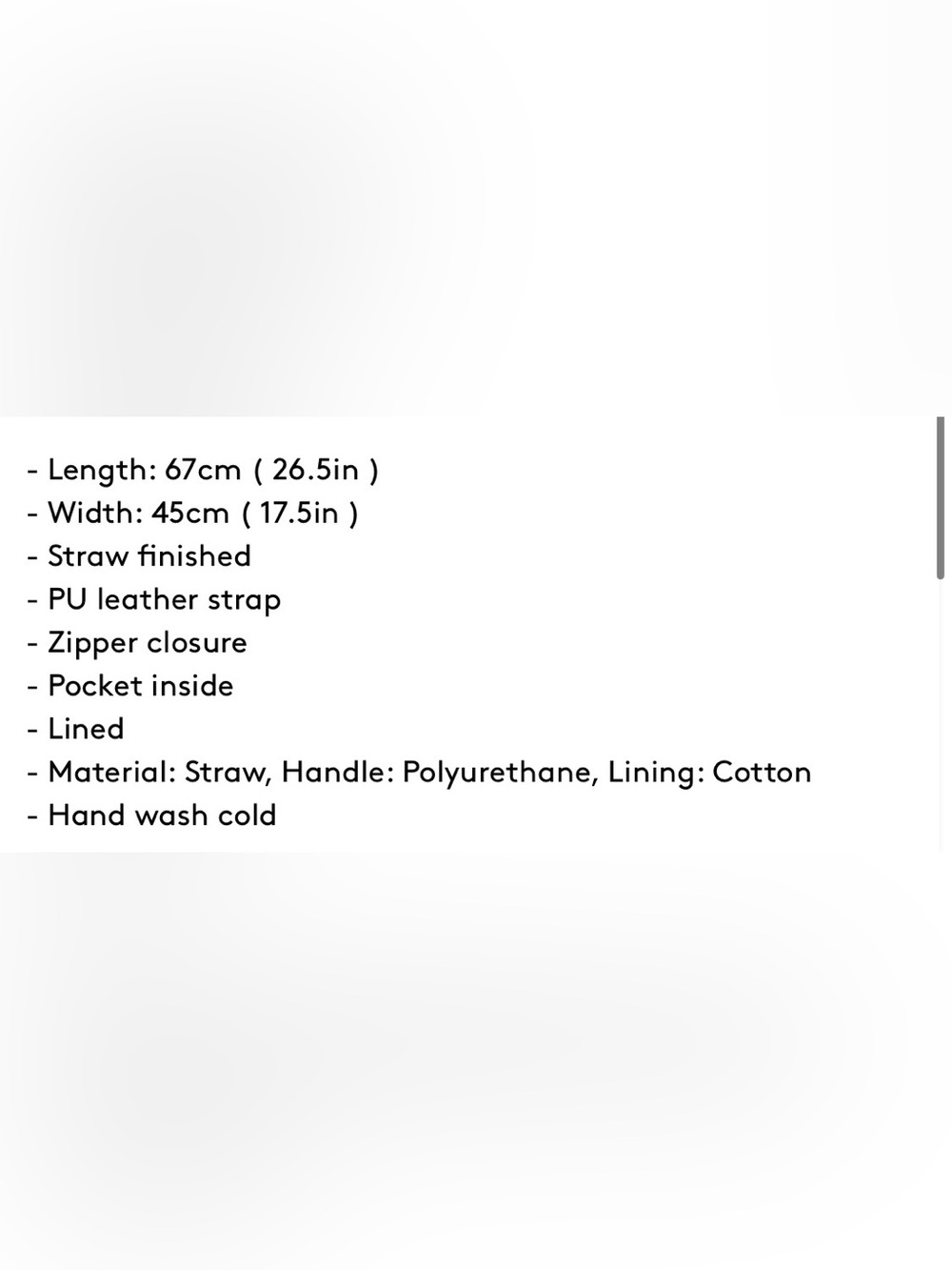 NWOT Round Straw Bag - Picture 5 of 8